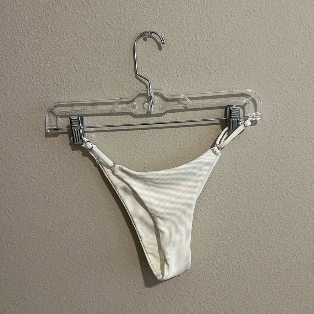 White Cheeky Bikini Bottom